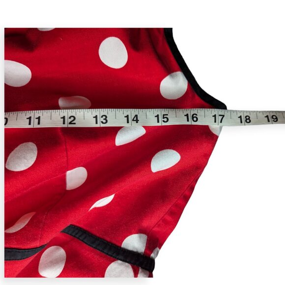 Disney Parks Dress Shop Minnie Mouse Red & White Polka Dot Dress Size Medium - Picture 13 of 16